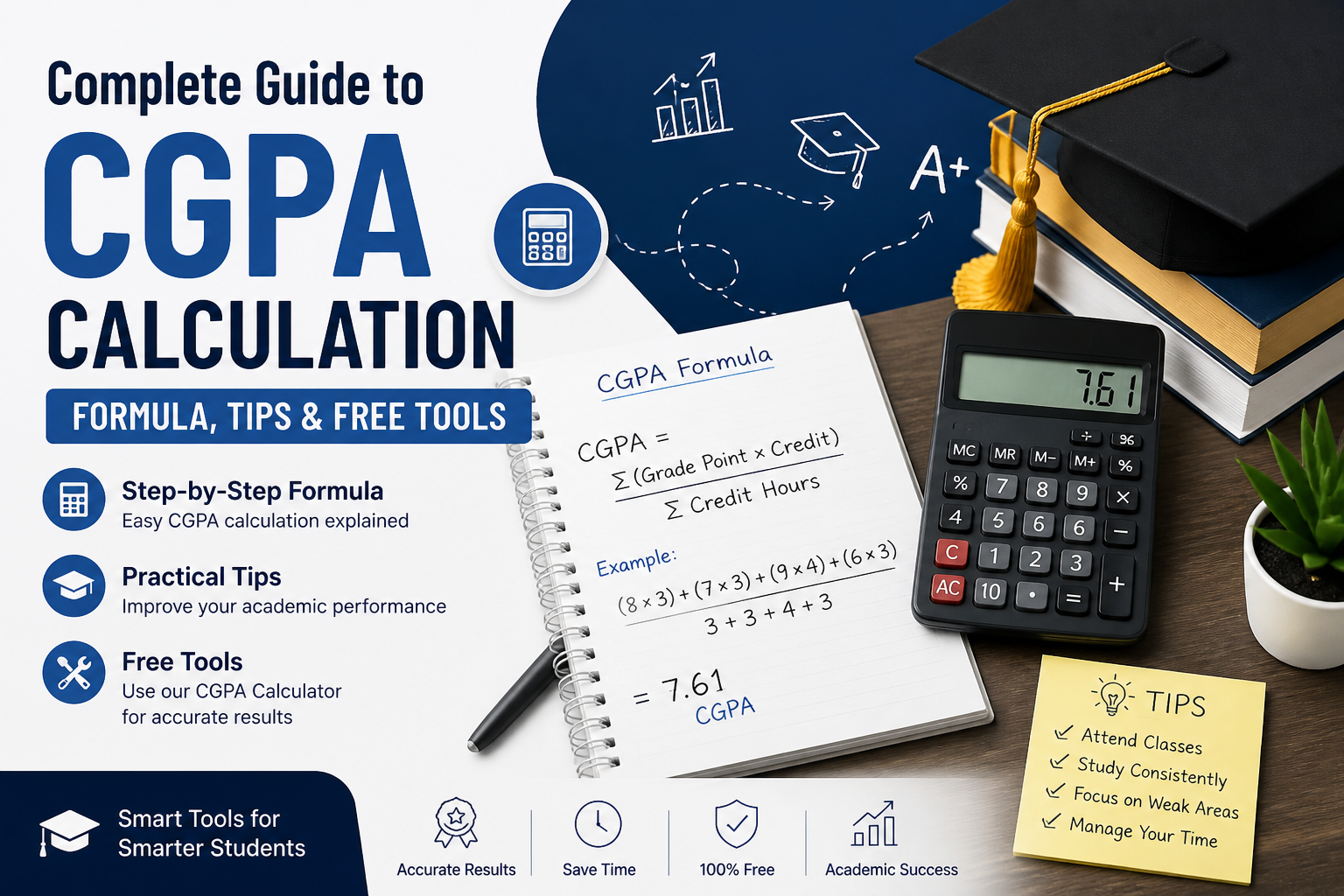 Complete Guide to CGPA Calculation: Formula, Tips &amp; Free Tools